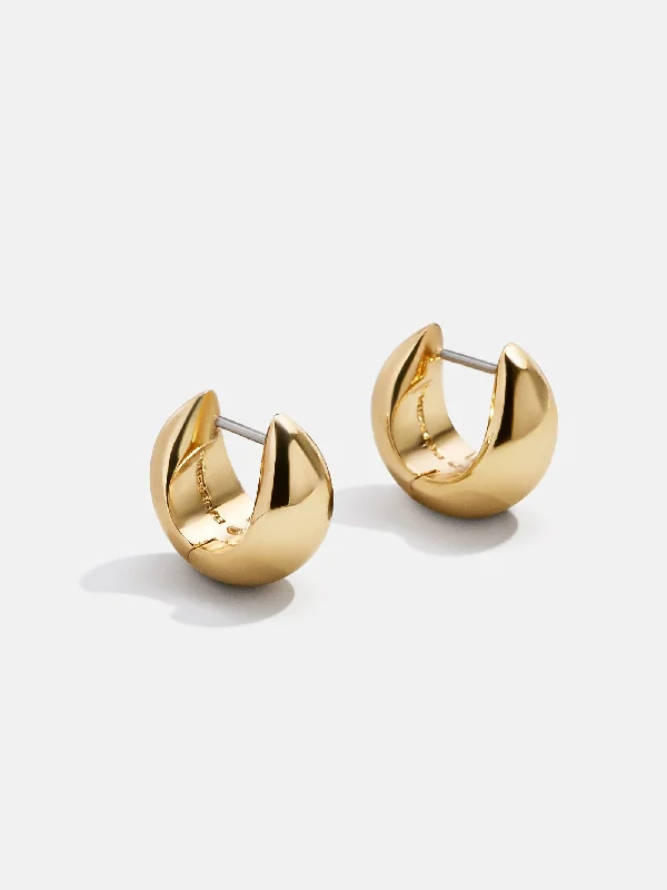 Akoya pearl earrings-Greer Earrings - Gold