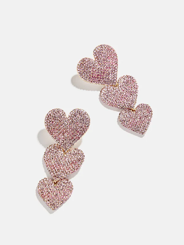 Reef motif earrings-Eden Earrings - Pink