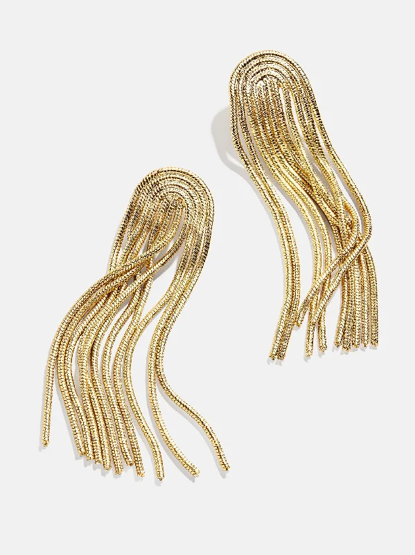 Offbeat pair earrings-Amy Earrings - Gold