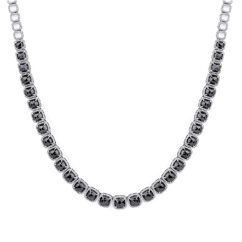 Bright beaded necklaces-Black Diamond Noir Necklace CN212