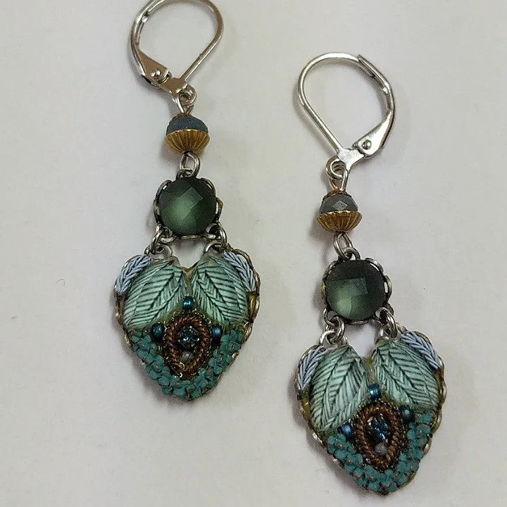 Reef motif earrings-AYALABAR EARRINGS PALE GREEN TONES