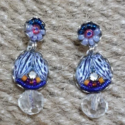 Soft shape earrings-AYALABAR EARRINGS CLEAR CRYSTAL UNDER BLUE