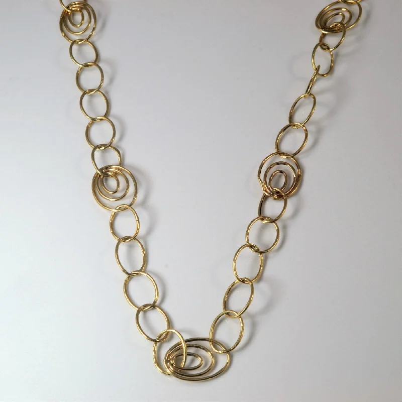 Tie-back necklaces-10k Layered Fancy Chain | 46" |