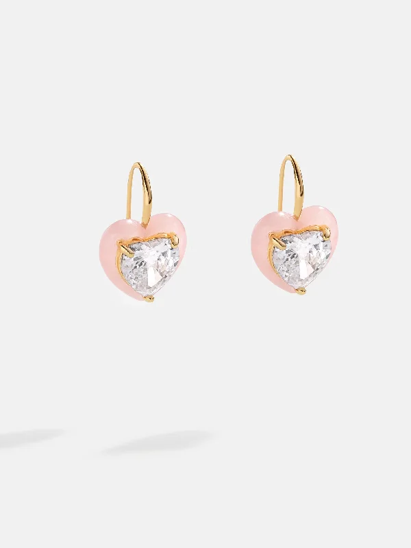 Spinel stone earrings-Alma Earrings - Pink