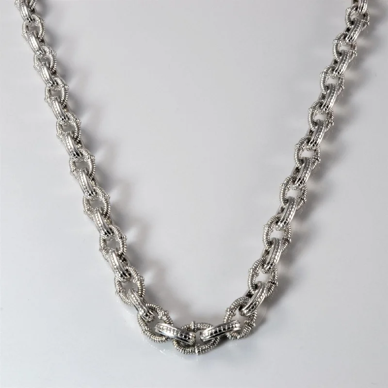 Tourmaline necklaces-'Judith Ripka' Two Collection Diamond Rolo Necklace | 0.03ct | 15" |