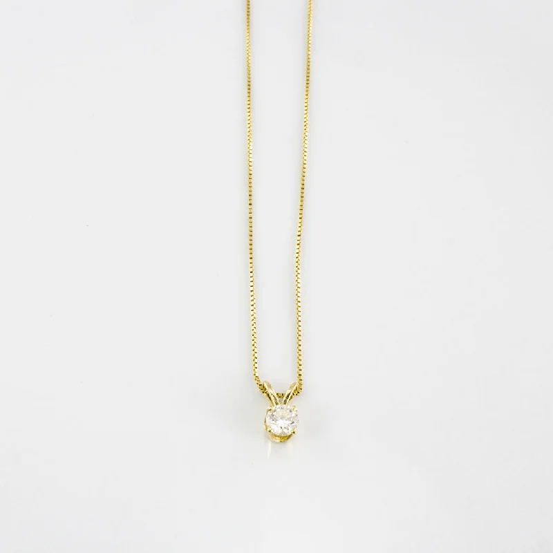 Woven thread necklaces-Dainty Diamond Necklace | 0.20 ct | SZ 16" |