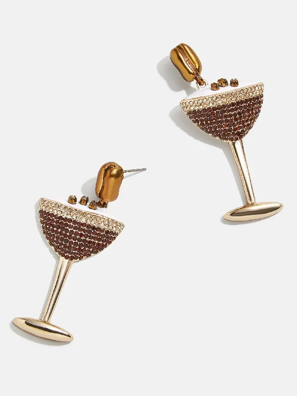 Dual-sided earrings-Espresso Yourself Earrings - Espresso Martini