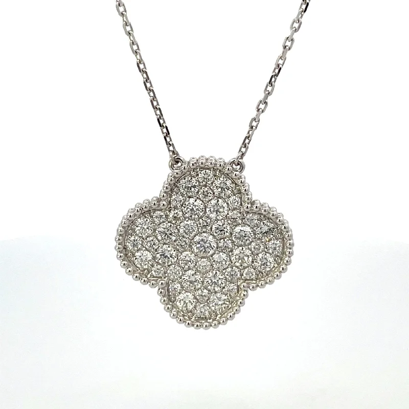 Dove charm necklaces-'Van Cleef & Arpels' Magic Alhambra Necklace | 16" |