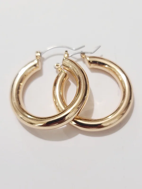 Micro star earrings-Huggie Gold Hoop Earrings