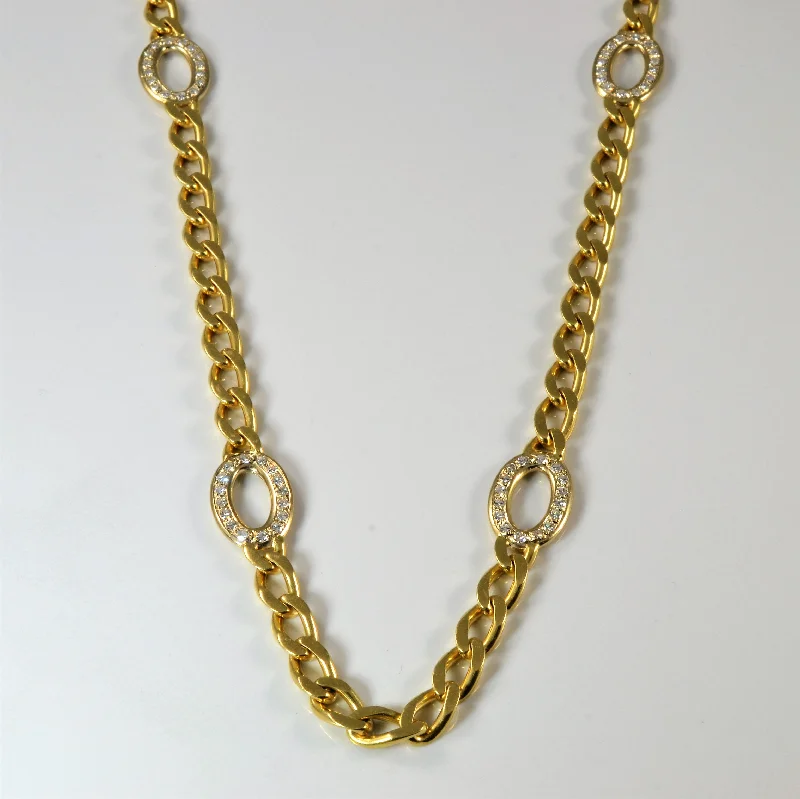 Arched pendant necklaces-Diamond Cable Chain Necklace | 1.92ctw | 35" |