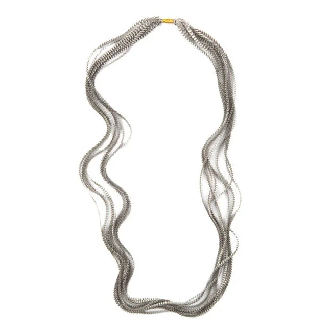 Refined pearl necklaces-Essilp Necklace by Alexandra Tsoukala - Silver