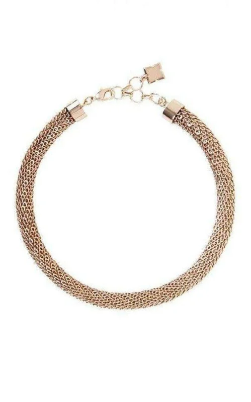 Braided link necklaces-Rose Gold Looped Chain Necklace