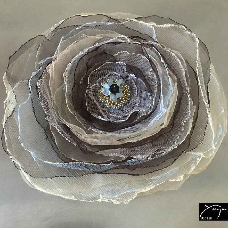 Warding eye brooches-'Promise' - Flower Brooch No.34