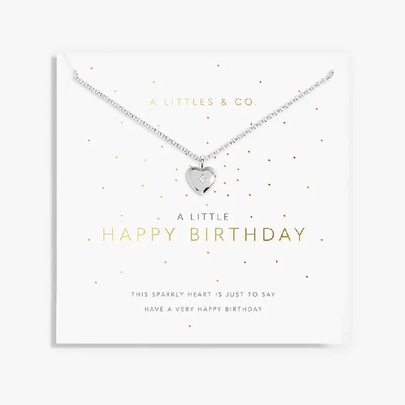 Lotus flower necklaces-A Littles & Co : A Little 'Happy Birthday' Necklace