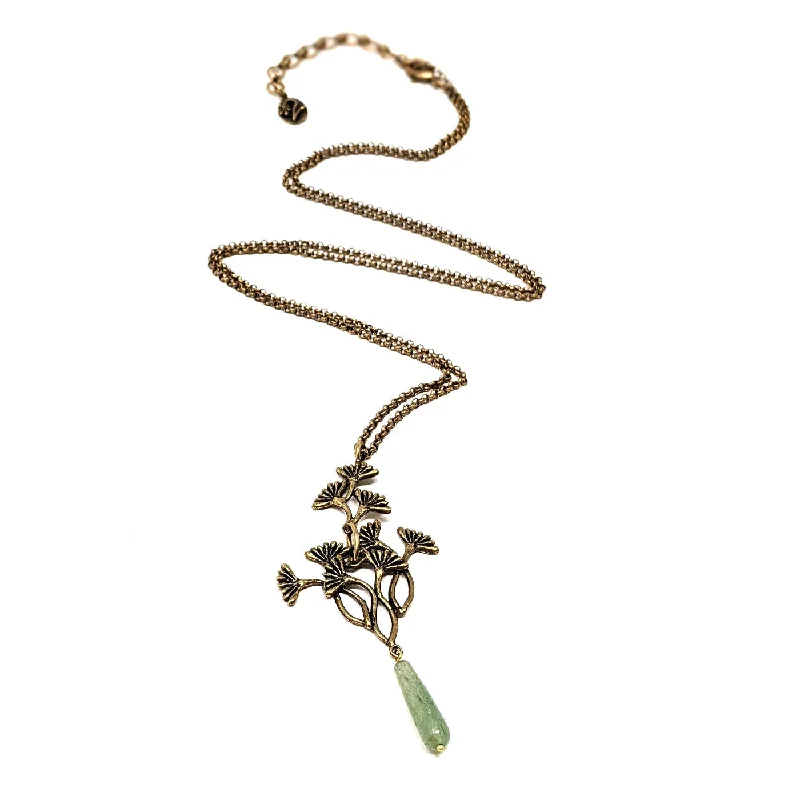 Beach glass necklaces-Dandelion Jade Necklace