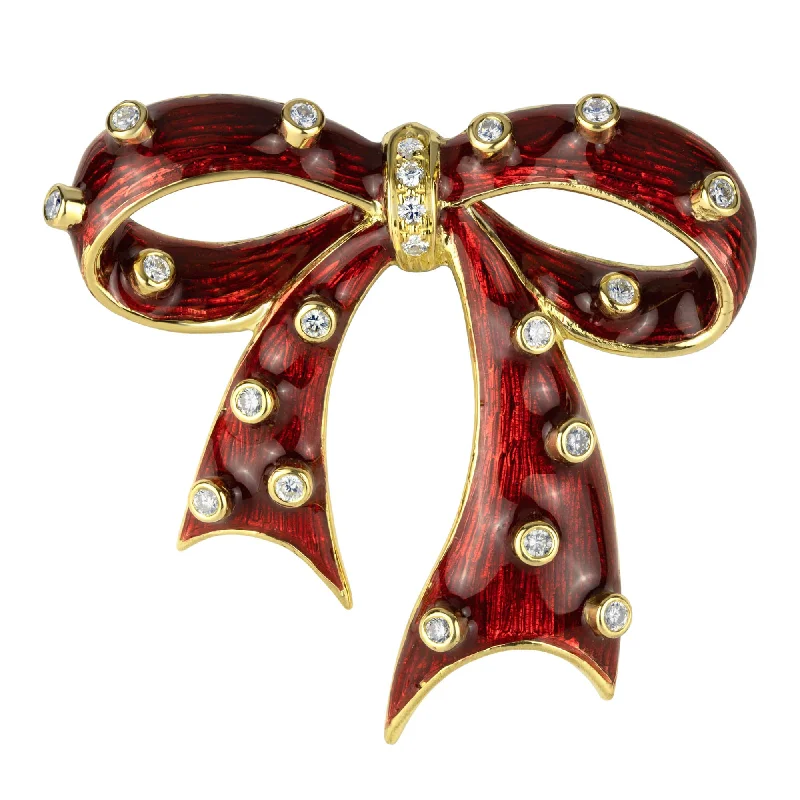 Morganite brooches-Brooch- Diamond (enamel) (1322H)