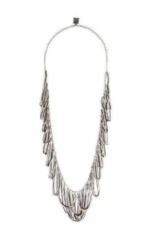 Infinity twist necklaces-Looped Chained Necklace