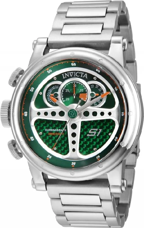 Light dial watches-Invicta Men's 30577 S1 Rally Silver Watch