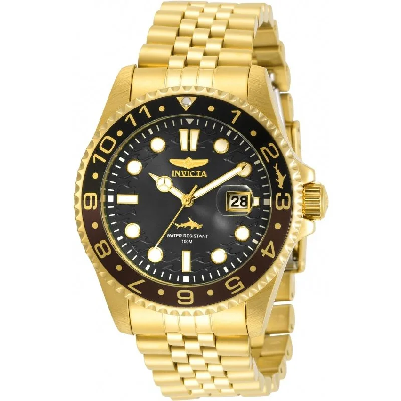 Polished gold watches-Invicta Men's 30622 Pro Diver Gold-Tone Stainless Steel Watch