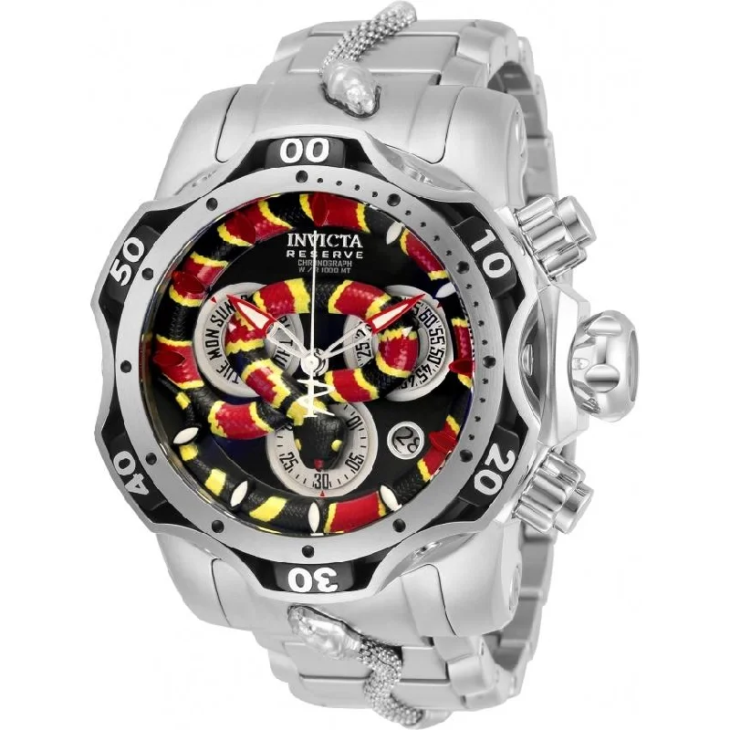 Polished gold watches-Invicta Men's 30846 Reserve Venom Stainless Steel Watch