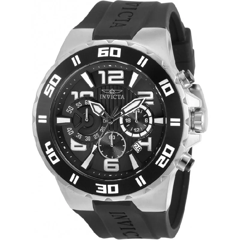 Sleek leather watches-Invicta Men's 30936 Pro Diver Black Silicone Watch