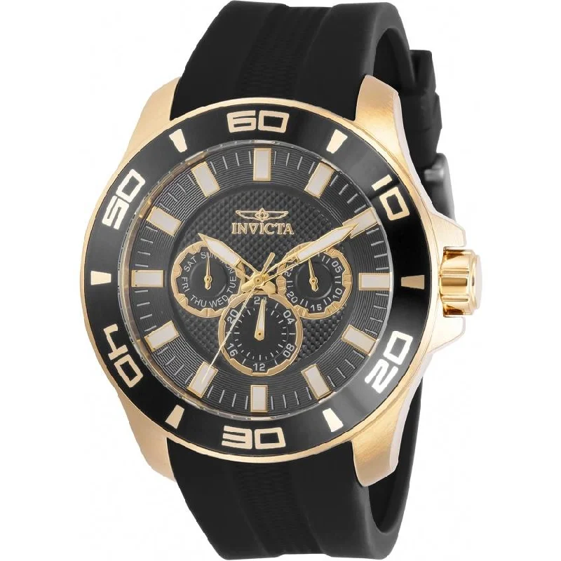 Retro slim watches-Invicta Men's 30952 Pro Diver Black Silicone Watch