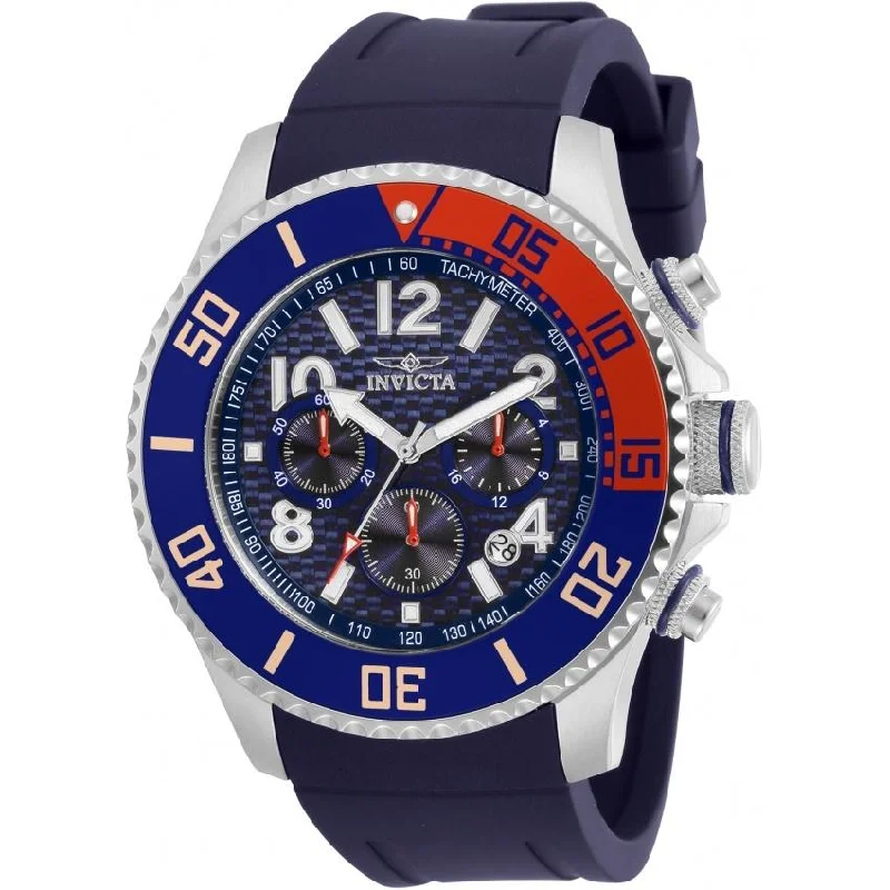 Satin finish watches-Invicta Men's 30958 Pro Diver Blue Silicone Watch