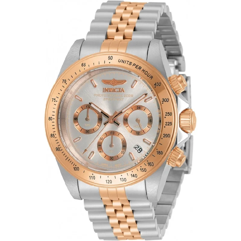 Bold face watches-Invicta Men's 30995 Speedway Rose-Tone and Silver Stainless Steel Watch