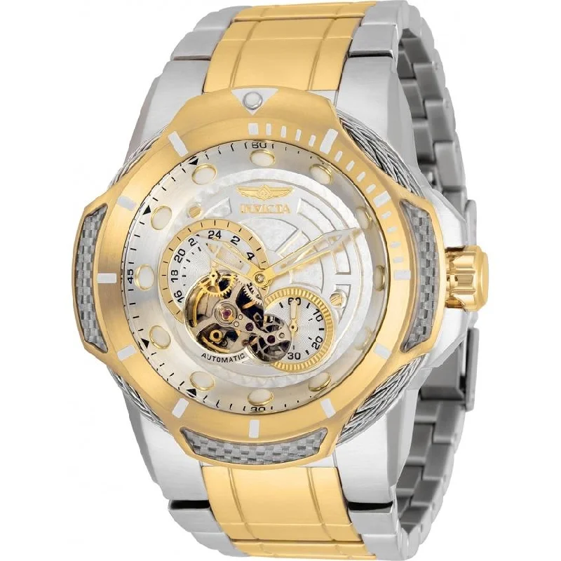 Stretch strap watches-Invicta Men's 31175 Bolt Automatic Gold-Tone and Silver Stainless Steel Watch