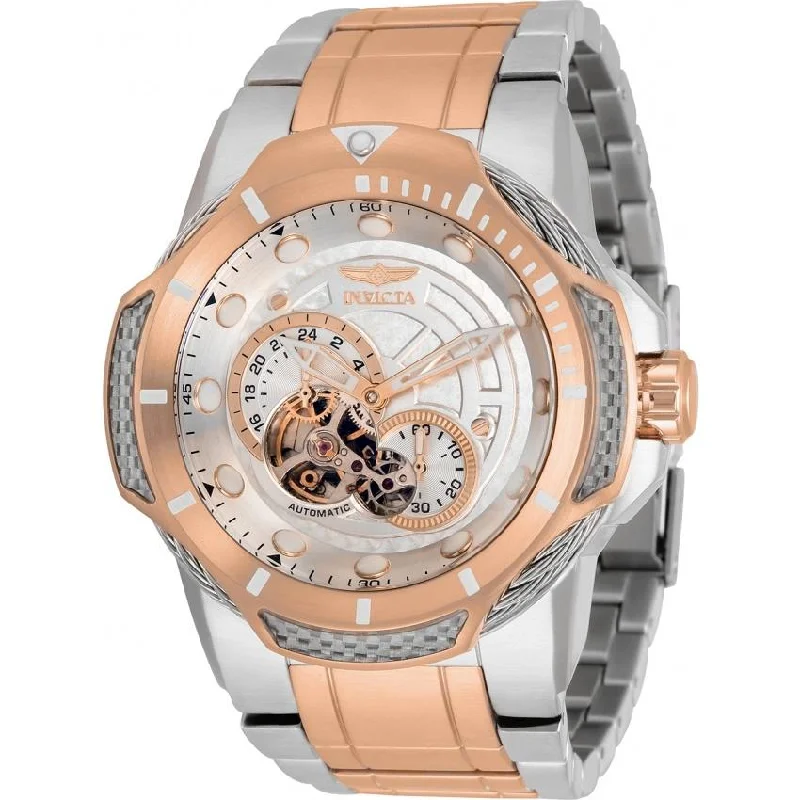 High-end diamond watches-Invicta Men's 31176 Bolt Automatic Rose-Tone and Silver Stainless Steel Watch