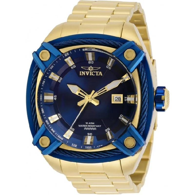 Pearl dial watches-Invicta Men's 31354 Bolt Gold-Tone Stainless Steel Watch