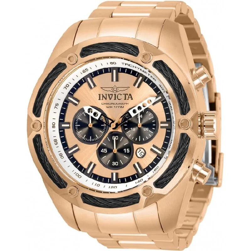 Rubber band watches-Invicta Men's 31440 Bolt Rose-Tone Stainless Steel Watch