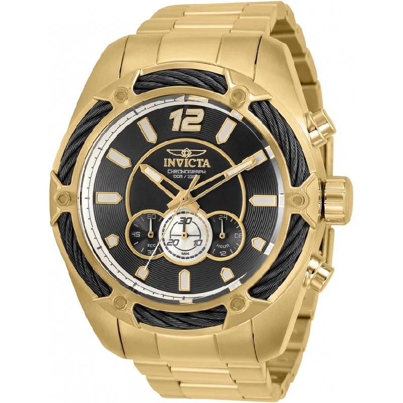 Prism bezel watches-Invicta Men's 31475 Bolt Gold-Tone and Silver Stainless Steel Watch