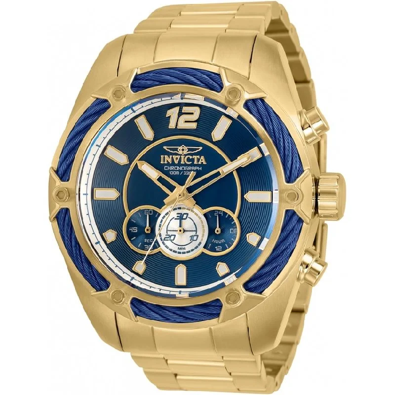 Artisan strap watches-Invicta Men's 31477 Bolt Gold-Tone and Silver Stainless Steel Watch