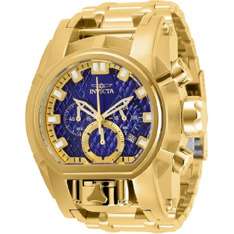 Sharp quartz watches-Invicta Men's 31552 Bolt Bolt Zeus Magnum Gold-Tone Stainless Steel Watch