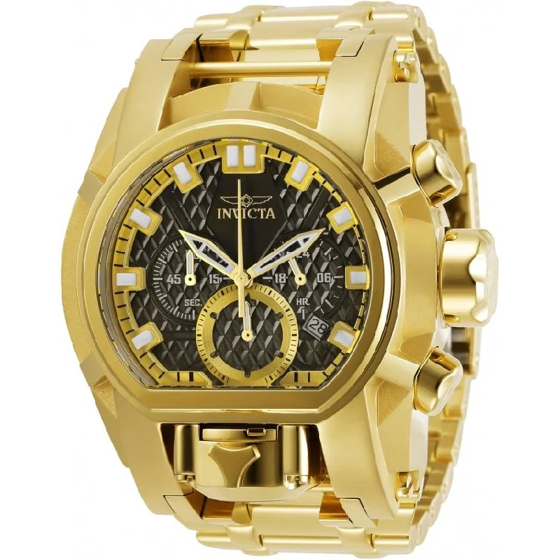 Neon face watches-Invicta Men's 31553 Bolt Zeus Gold-Tone Stainless Steel Watch