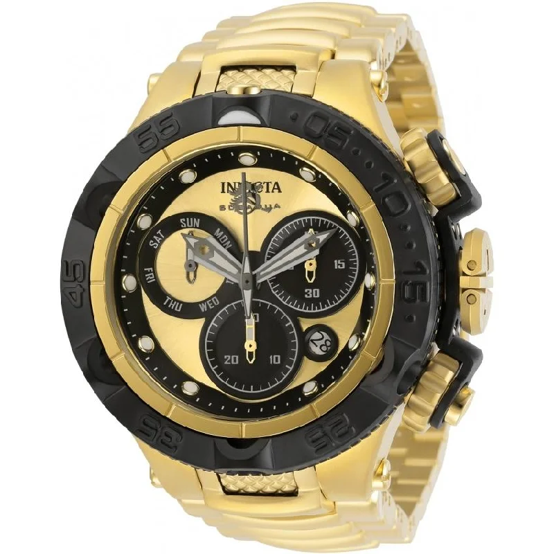 Airy strap watches-Invicta Men's 31565 Subaqua Noma V Gold-Tone Stainless Steel Watch