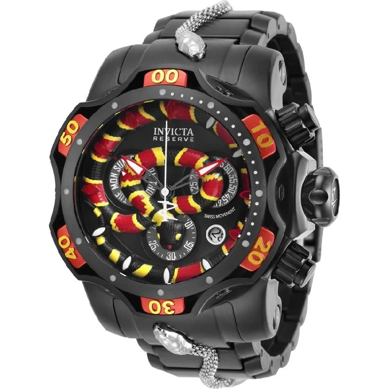 Crystal band watches-Invicta Men's 32037 Venom Venom Stainless Steel Watch