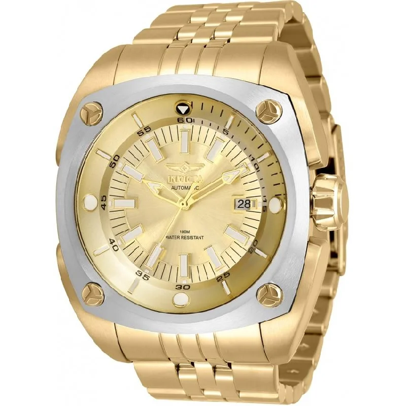 Crafted band watches-Invicta Men's 32063 Reserve Automatic Gold-Tone Stainless Steel Watch