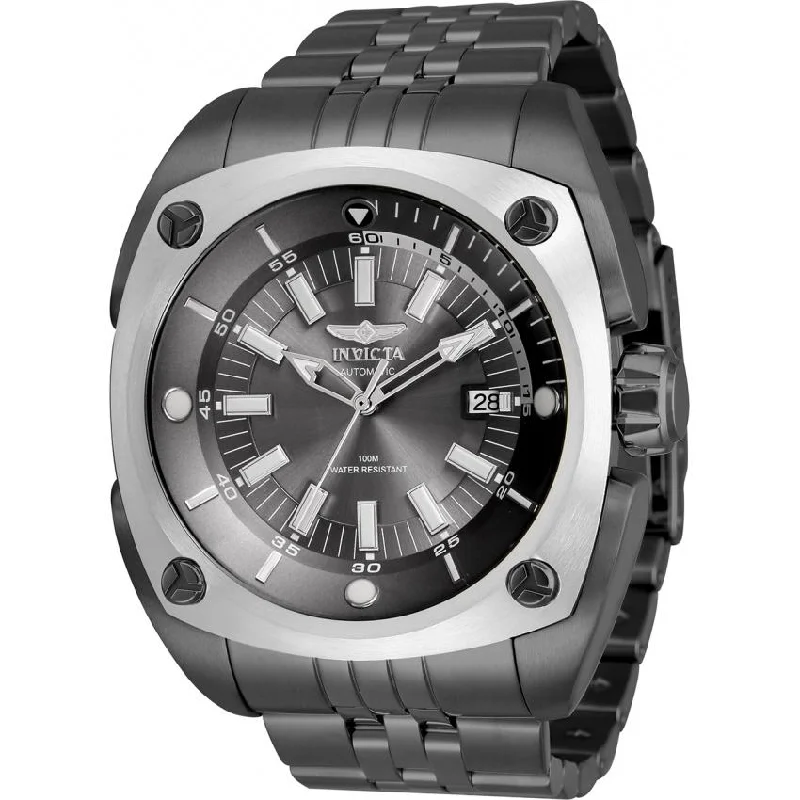 Bold chrono watches-Invicta Men's 32067 Reserve Automatic Charcoal Stainless Steel Watch