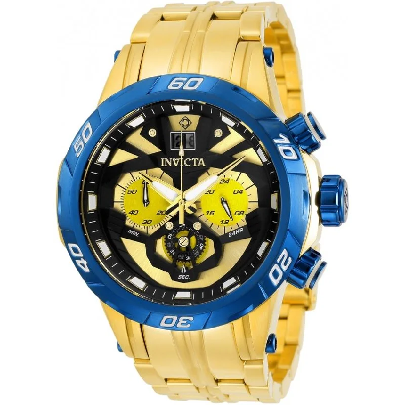 Tourmaline dial watches-Invicta Men's 32147 Cruiseline Exclusive at Sea Gold-Tone Stainless Steel Watch