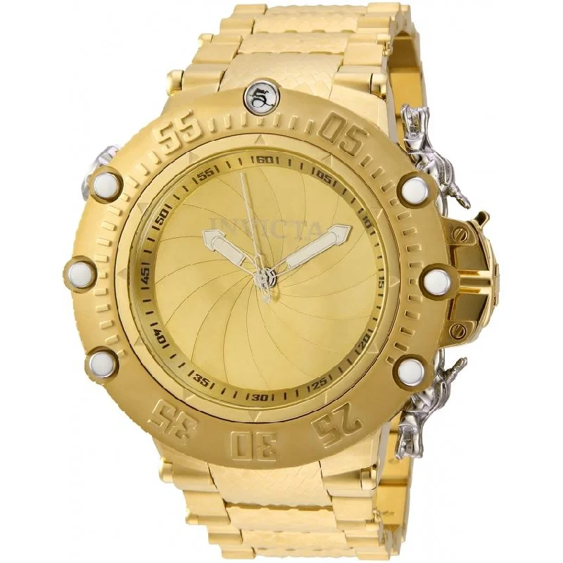 Polished gold watches-Invicta Men's 32950 Subaqua Gold-Tone Stainless Steel Watch