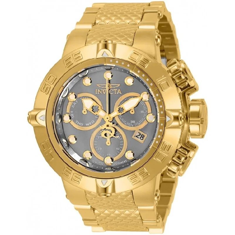 Sharp quartz watches-Invicta Men's 32973 Subaqua Gold-Tone Stainless Steel Watch