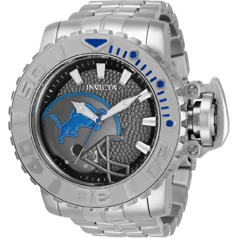 Driftwood watches-Invicta Men's 33006 NFL Detroit Lions Automatic Stainless Steel Watch