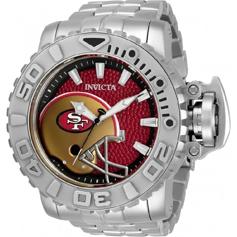 Tribal leather watches-Invicta Men's 33036 NFL 49ers Automatic Stainless Steel Watch