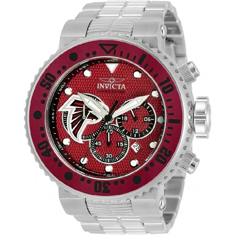 Ripple strap watches-Invicta Men's 33116 NFL Falcons Stainless Steel Watch