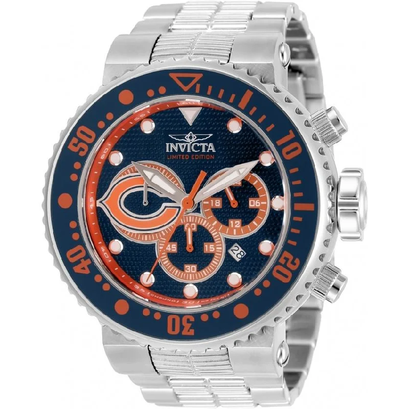 Luxury sleek watches-Invicta Men's 33120 NFL Bears Stainless Steel Watch