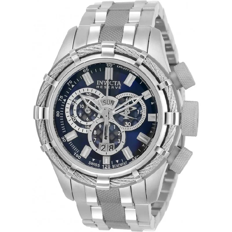 Wave dial watches-Invicta Men's 33308 Reserve Bolt Stainless Steel Watch