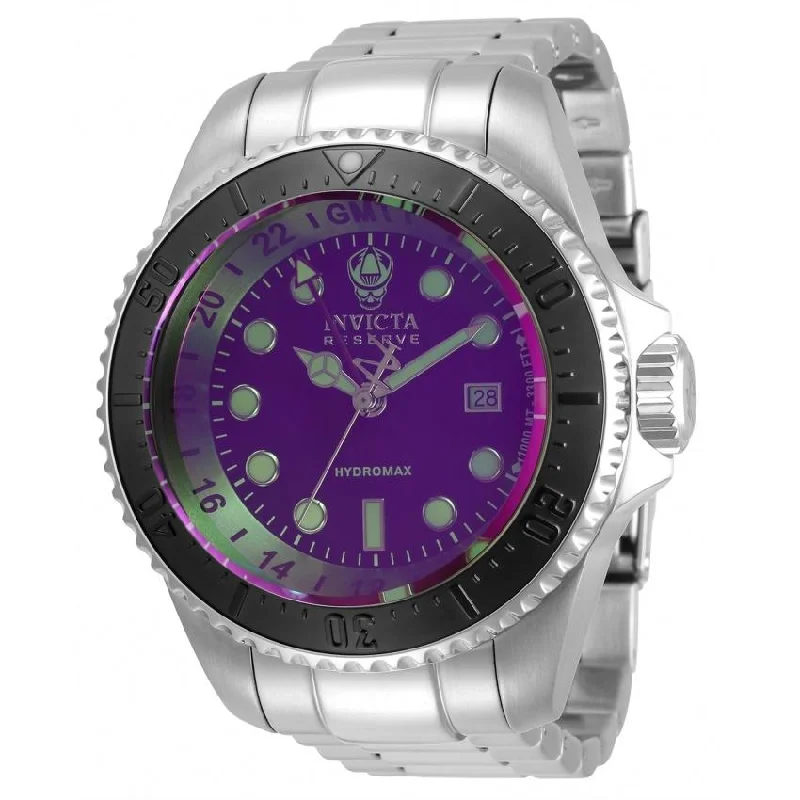 Bold chrono watches-Invicta Men's 33496 Reserve Hydromax Stainless Steel Watch