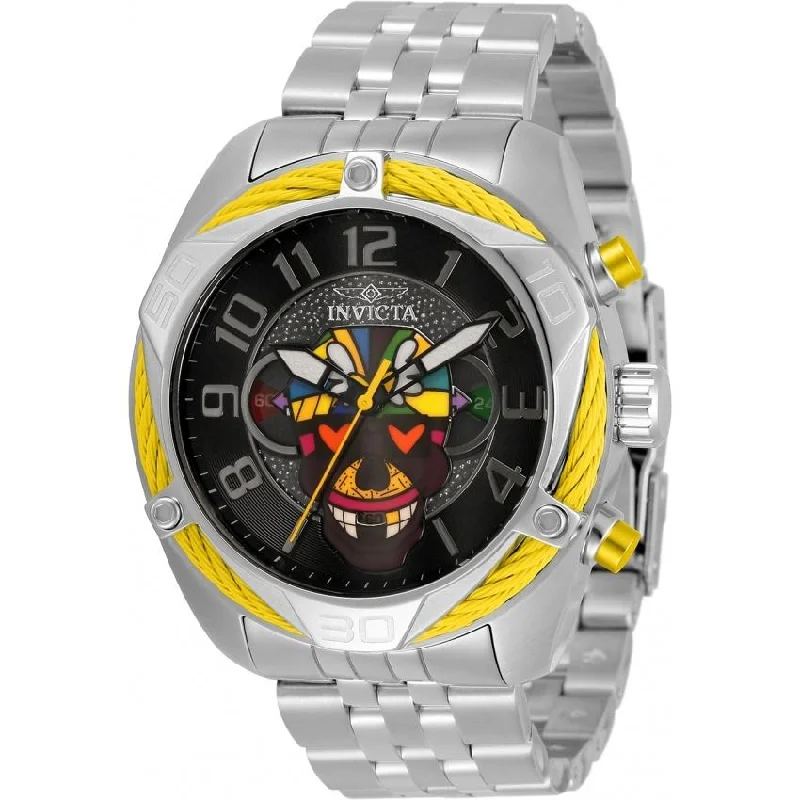 Green band watches-Invicta Men's 33523 Britto Stainless Steel Polyurethane Watch